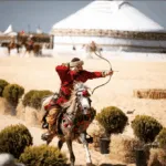Rob Morton competing at the World Nomad Games in Iznik, Turkey, 2022. Photographer – with permission Hamid Shokoohi @hamidshokouhiequine