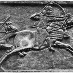 Assyrian-king-Ashurbanipal-hunting-with-an-angular-bow.-Relief-in-the-Northern-palace-of-Nineveh-c.-640-BCE.-Now-in-the-British-Museum-London